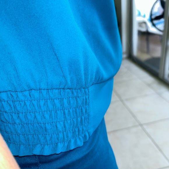 Seventh Avenue sleeveless top with ruffles on the openings size M EUC!!! - Picture 5 of 6